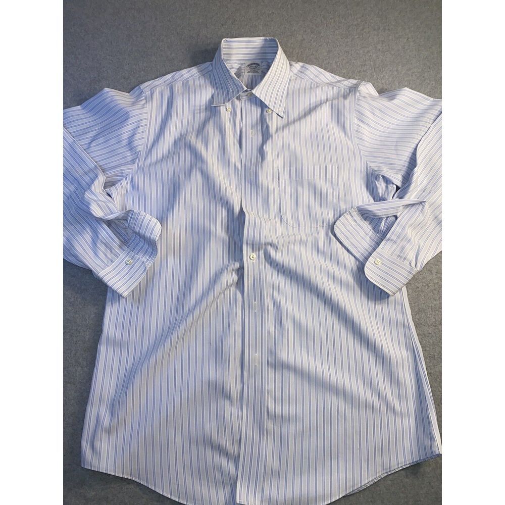 Brooks Brothers Shirt Mens 15 1/2 -32 Long Sleeve Button Down Stripes color